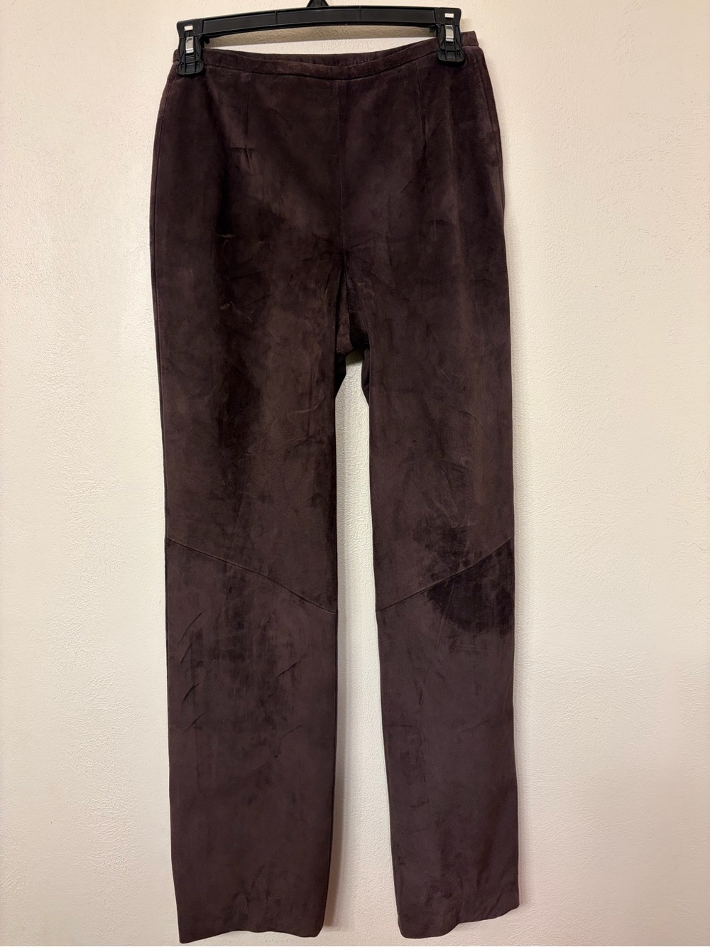 Peruvian Connection Women’s Brown Suede Pants  Side Zipper Entry Size 4